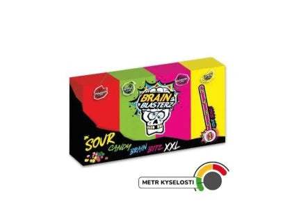 BRAIN BLASTERZ SOUR CANDY BRAIN BITZ XXL LEVEL 1 SOUR 144G PAK