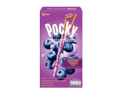 GLICO POCKY CRUSHED FRUITS BLUEBERRY YOGHURT 38G THA