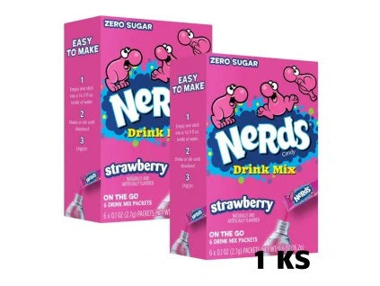 NERDS ZERO SUGAR DRINK MIX STRAWBERRY 2,7G USA