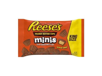 REESE'S MINIS PEANUT BUTTER CUPS KING SIZE 70G USA